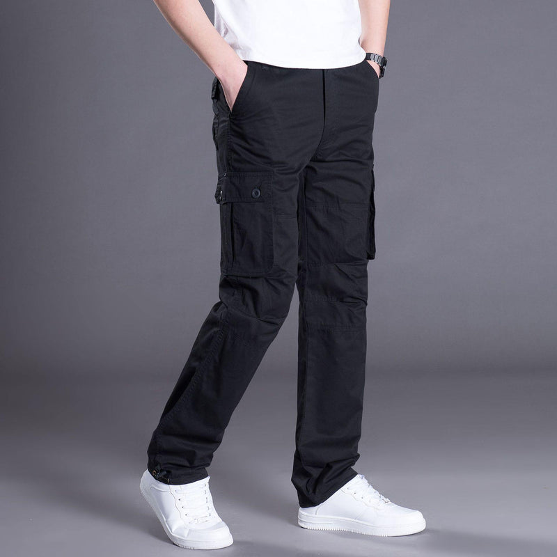 Men's Casual Multi Pockets Military Cargo Pants - AM APPAREL