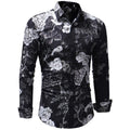 Men's Casual Slim Fit Printed Shirt - AM APPAREL