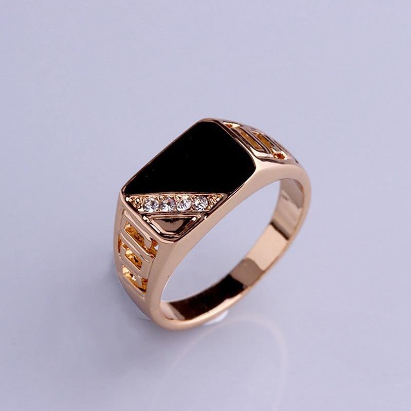 Men's Classic Rhinestone Ring - AM APPAREL