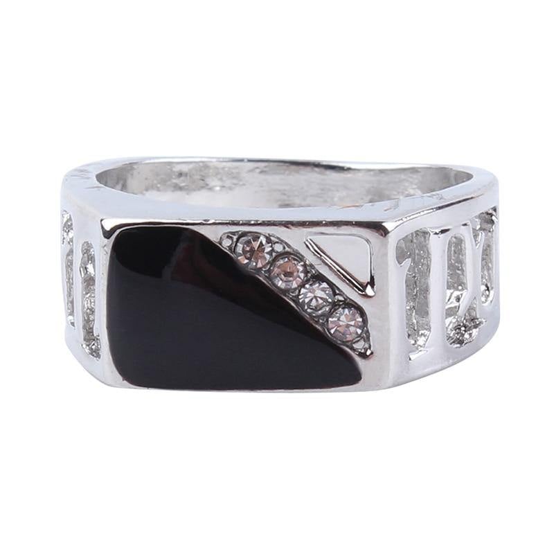 Men's Classic Rhinestone Ring - AM APPAREL