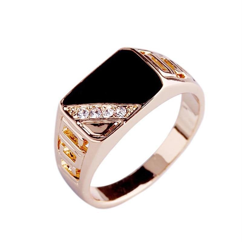 Men's Classic Rhinestone Ring - AM APPAREL