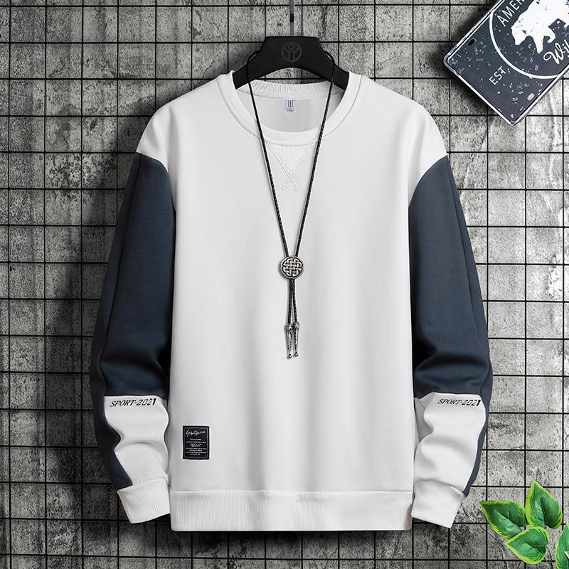 Men's Fashion Patchwork Pullover - AM APPAREL