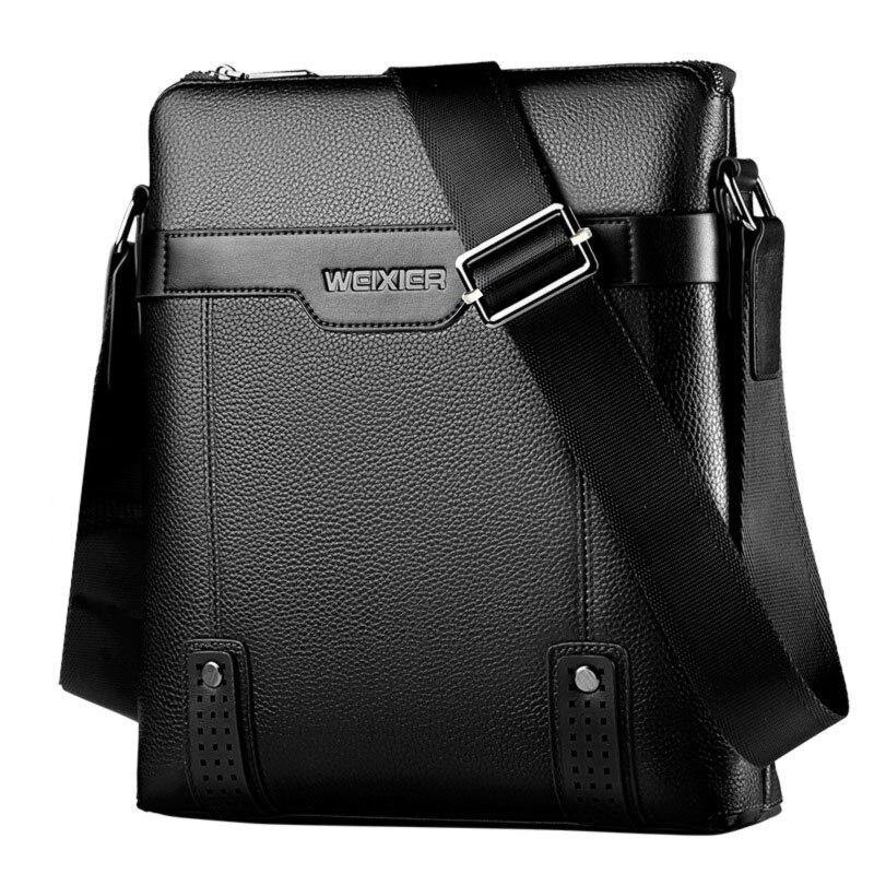 Men's Fashion PU Leather Messenger Bag - AM APPAREL