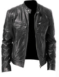 Men's Fashion Slim Fit Vinyl Jacket - AM APPAREL