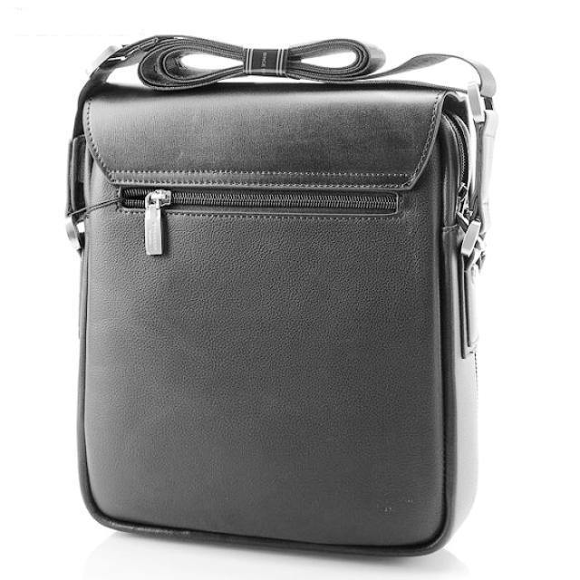 Men's Faux Leather Shoulder Bag - AM APPAREL