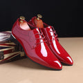 Men's Formal Glossy Patent Leather Shoes - AM APPAREL