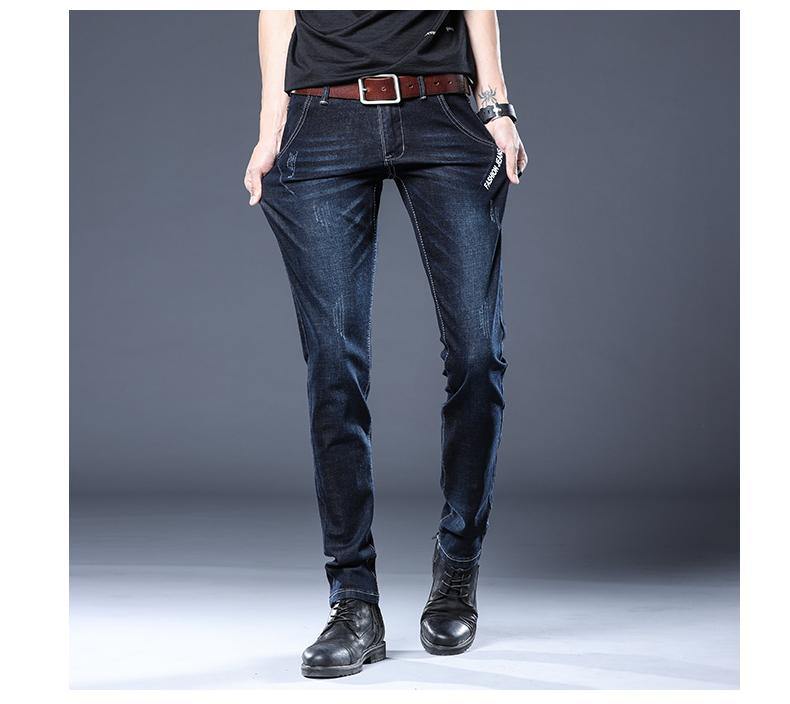 Men's Formal Slim Fit Denim Jeans - AM APPAREL