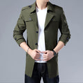 Men's Formal Trench Coats W/ Buttons - AM APPAREL