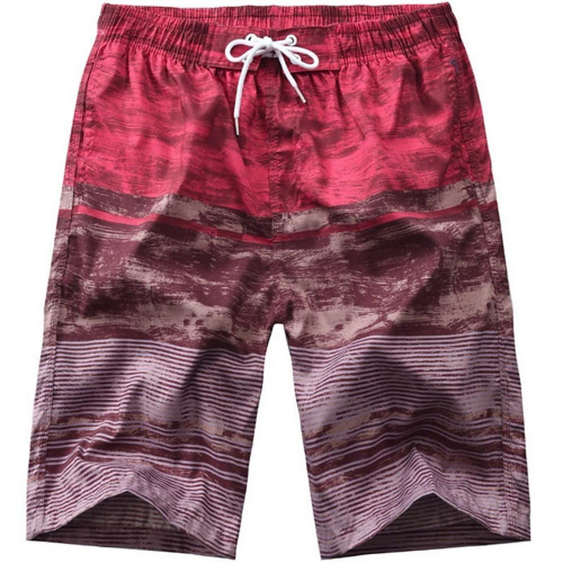 Men's Geometric Print  Beachwear Shorts - AM APPAREL