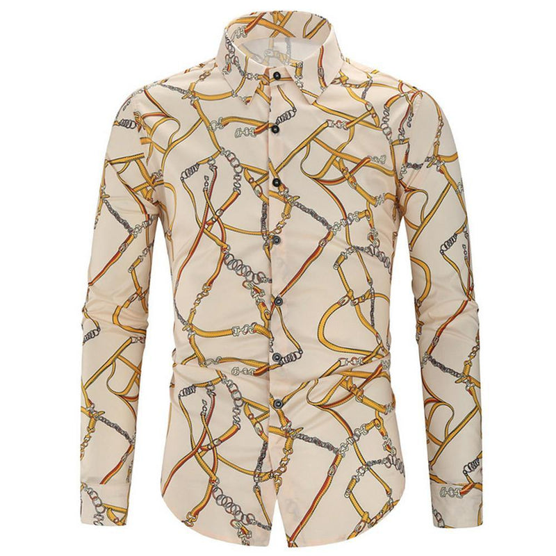 Men's Geometric Print Shirt - AM APPAREL