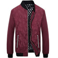 Men's Geometric Round Neck Polyester Jacket - AM APPAREL