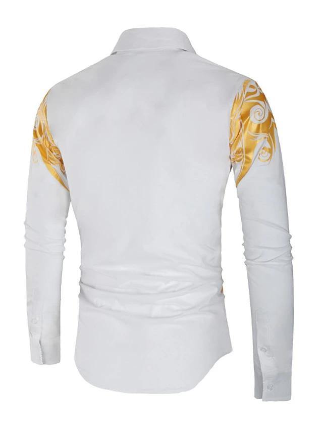 Men's Geometric Stylish Light Weight Floral Shirt - AM APPAREL