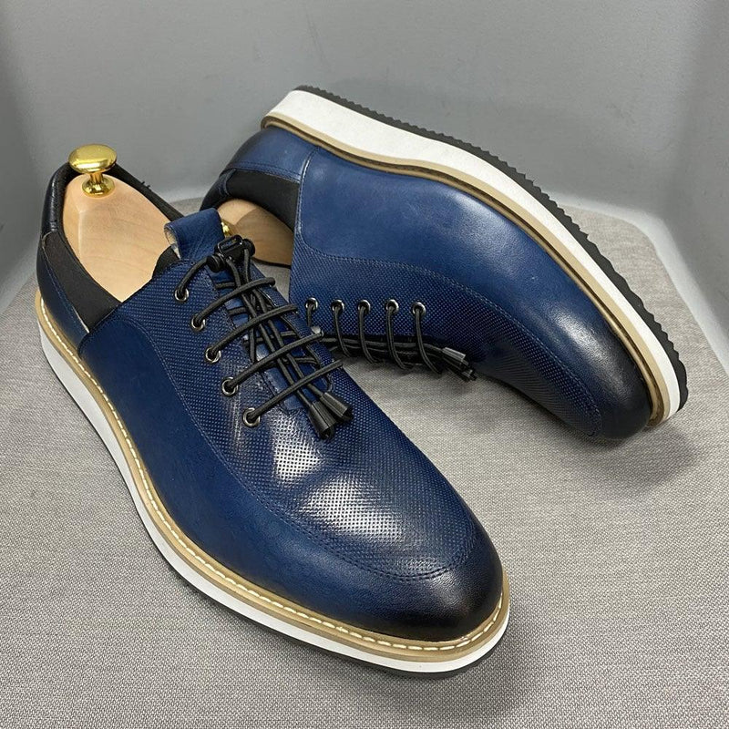 Men's High Quality Casual Genuine Leather Shoes - AM APPAREL