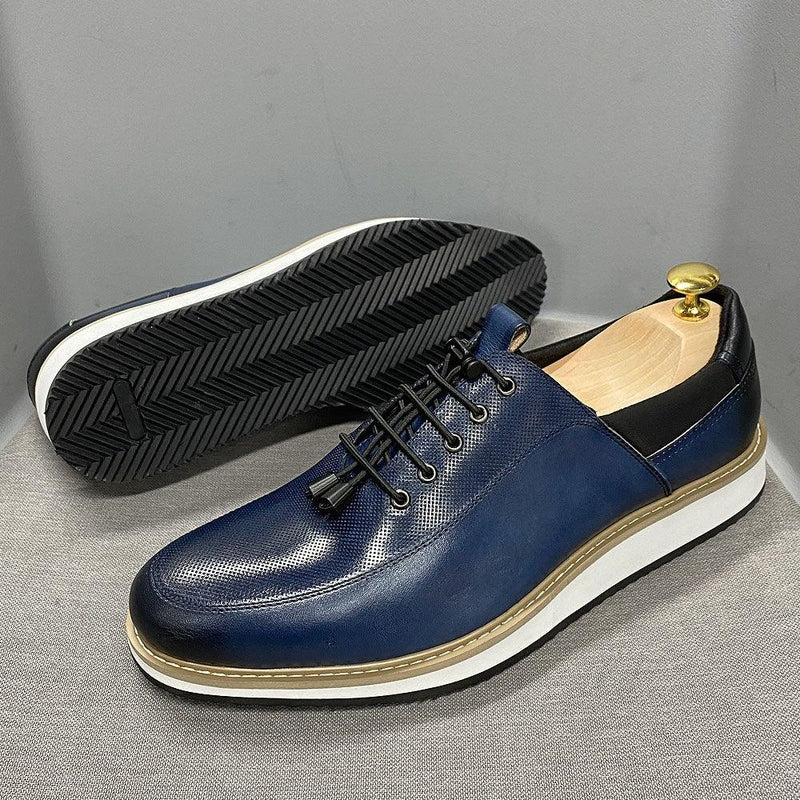 Men's High Quality Casual Genuine Leather Shoes - AM APPAREL