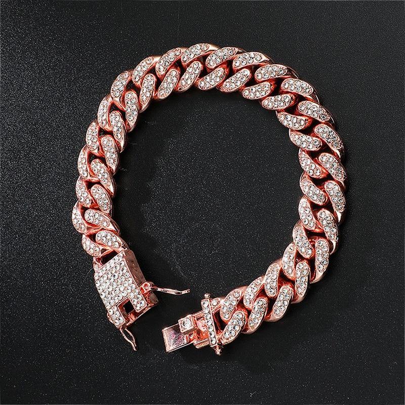 Men's High-Quality Zircon Bling Iced Out Bracelet - AM APPAREL