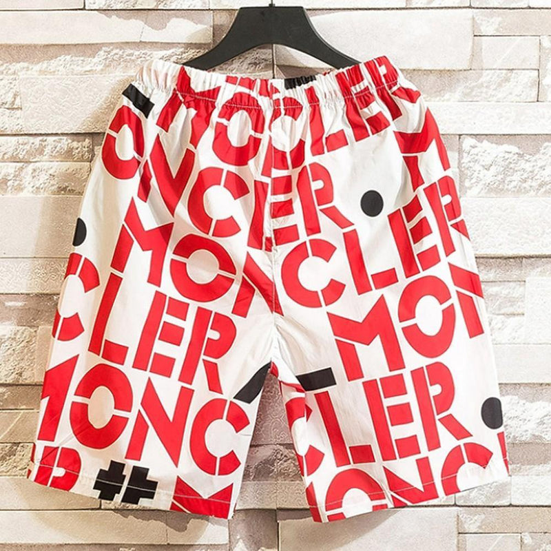 Men's Letter Print Summer Shorts - AM APPAREL