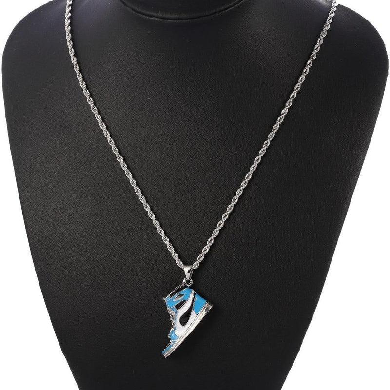 Men's Mini Sneaker Pendant Necklace - AM APPAREL