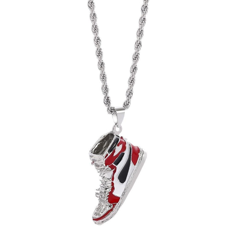 Men's Mini Sneaker Pendant Necklace - AM APPAREL