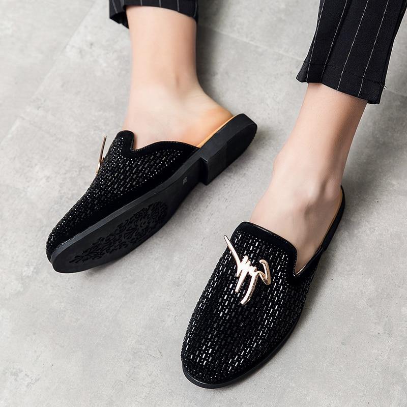 Men's Mules Backless Loafers - AM APPAREL