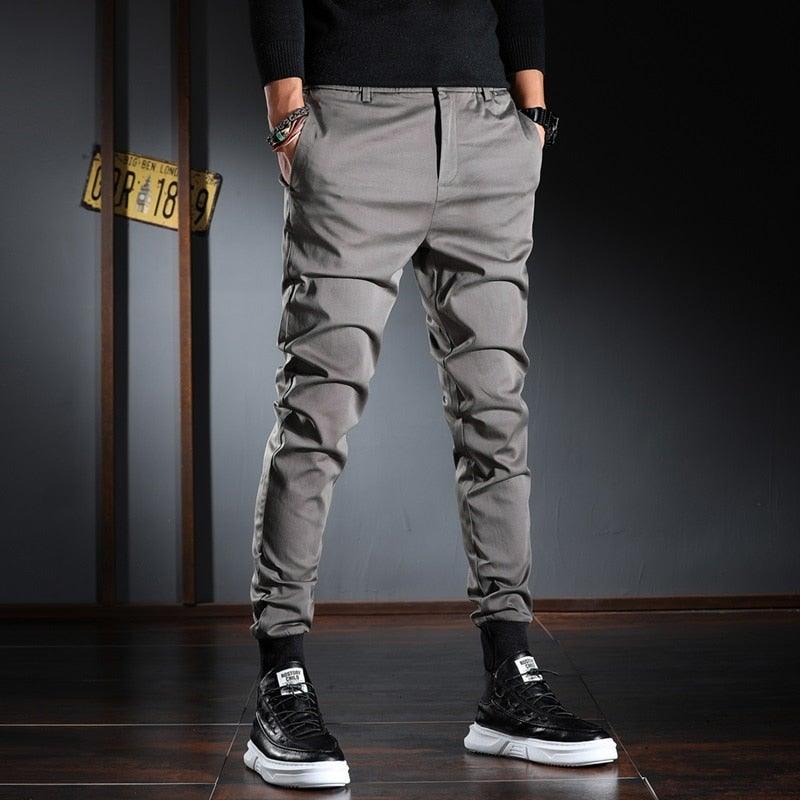 Men's Slim Fit Casual Korean Streetwear Pants - AM APPAREL