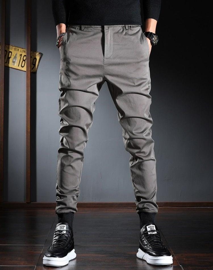 Men's Slim Fit Casual Korean Streetwear Pants - AM APPAREL