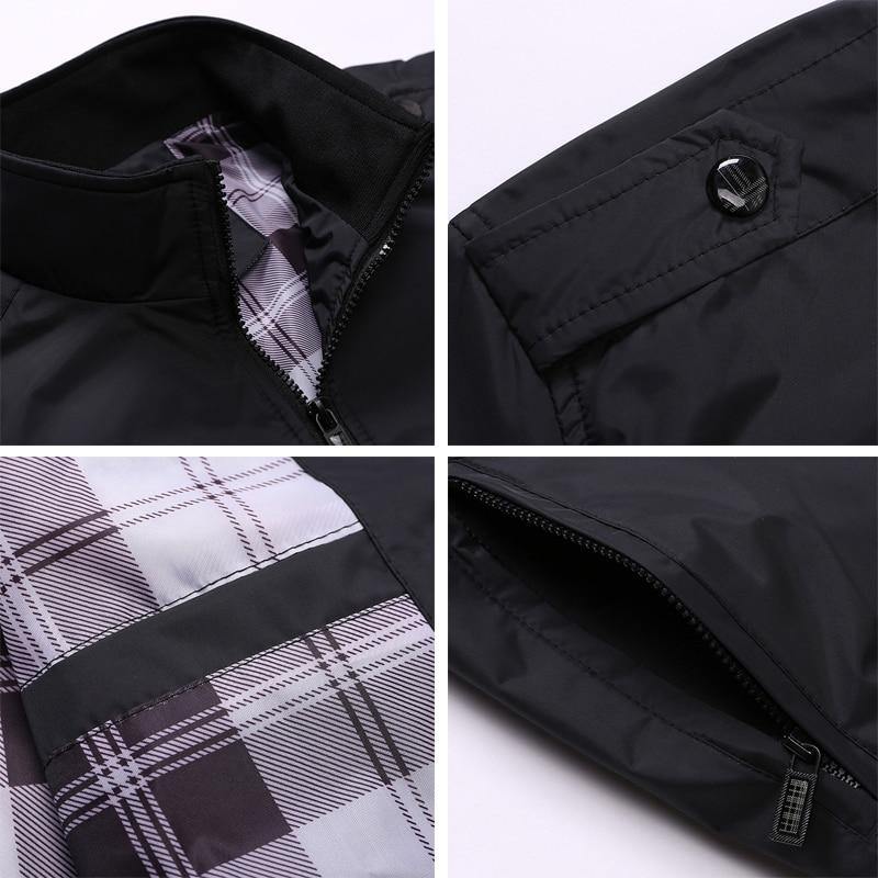 Men's Sportswear Stand Collar Bomber Jackets - AM APPAREL