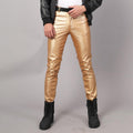 Men's Spring Light Weight Faux Leather Pants - AM APPAREL