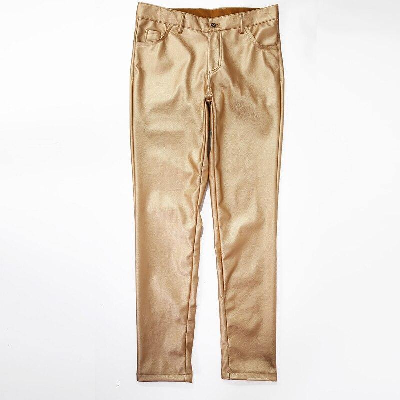 Men's Spring Light Weight Faux Leather Pants - AM APPAREL