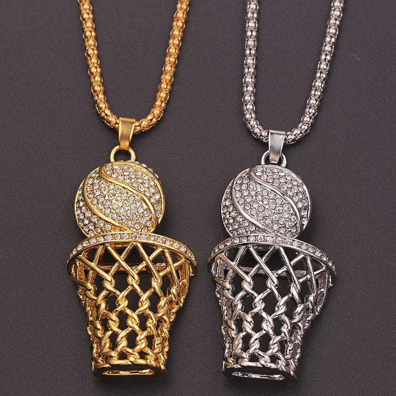 Men's Street Basketball Pendant Necklace - AM APPAREL