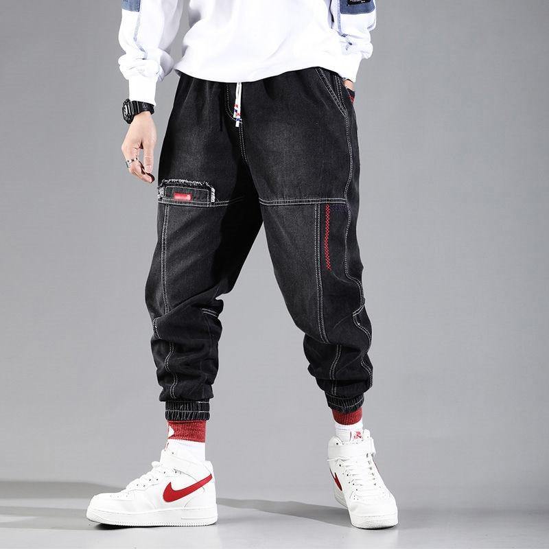 Men's Streetwear Loose Fit Cargo Jeans - AM APPAREL