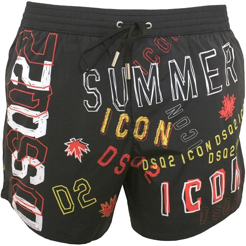 Men's Summer Printed Beach Shorts - AM APPAREL