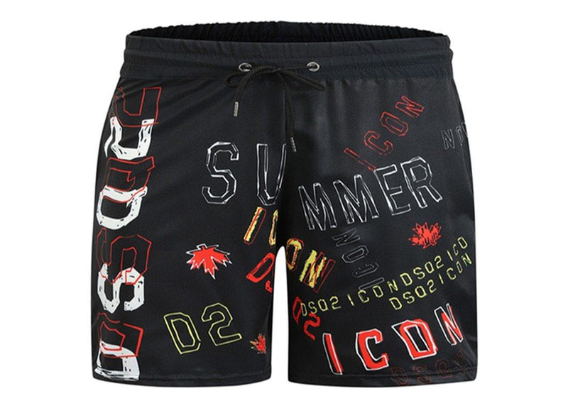 Men's Summer Printed Beach Shorts - AM APPAREL