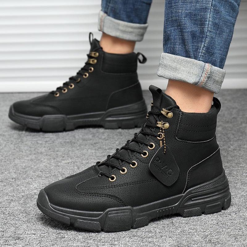 Men's Tactical High Top Boots - AM APPAREL