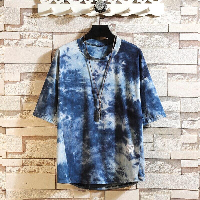 Men's Tie Dye Loose Fit Summer T-Shirt - AM APPAREL