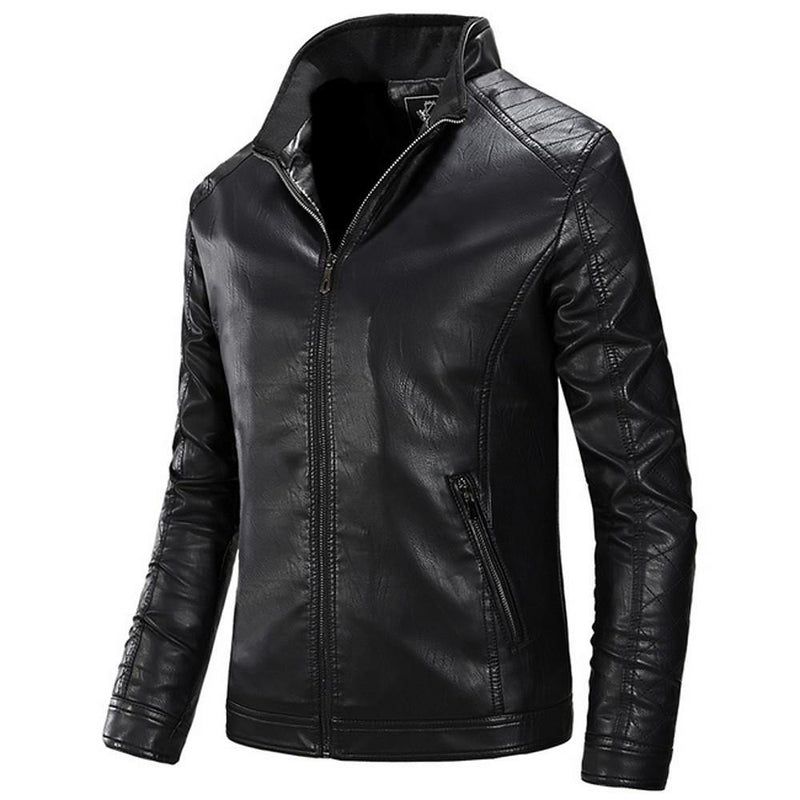 Men's Weekend PU Leather Jacket - AM APPAREL