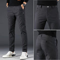 Men Slim Fit Cotton Classic/Casual Pants - AM APPAREL