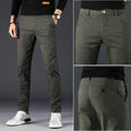 Men Slim Fit Cotton Classic/Casual Pants - AM APPAREL