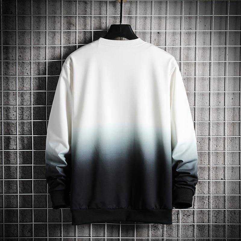 Men/Women Gradient Round Neck Sweatshirt - AM APPAREL