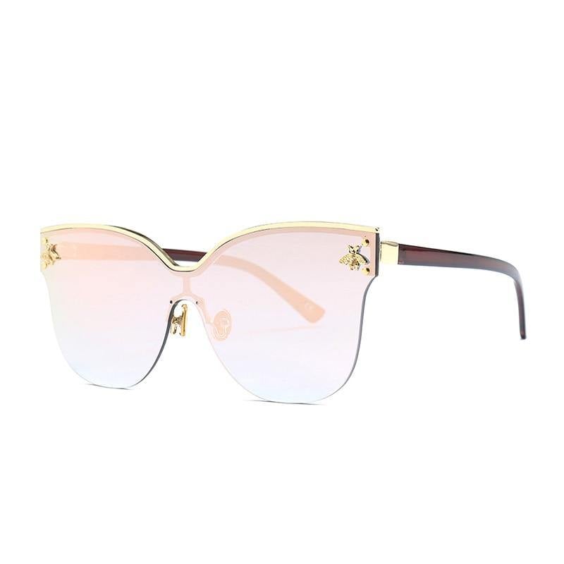 ROYAL GIRL Oversize Rimless Women's Sunglasses - AM APPAREL