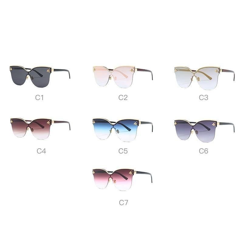 ROYAL GIRL Oversize Rimless Women's Sunglasses - AM APPAREL