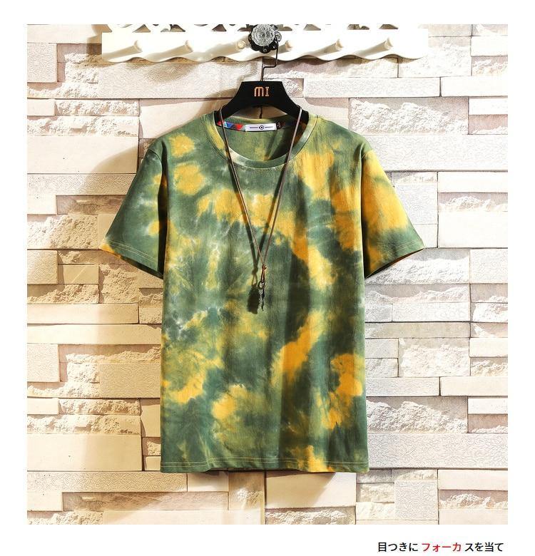 Tie Dye Men's Summer T-shirt - AM APPAREL