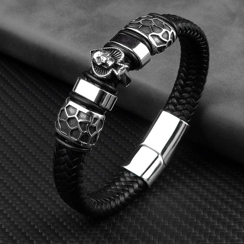 Unisex Braided Leather Bracelets - AM APPAREL