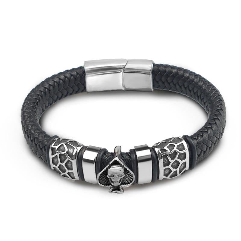 Unisex Braided Leather Bracelets - AM APPAREL