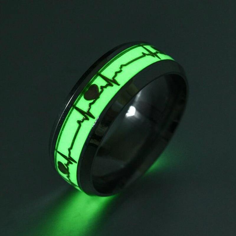 Unisex Heartbeat Luminous Rings - AM APPAREL