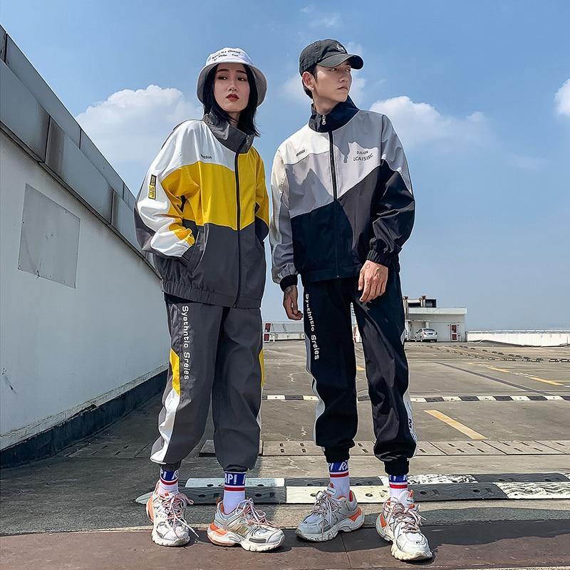 Unisex Jacket And Harem Pants 2 pcs Tracksuit - AM APPAREL