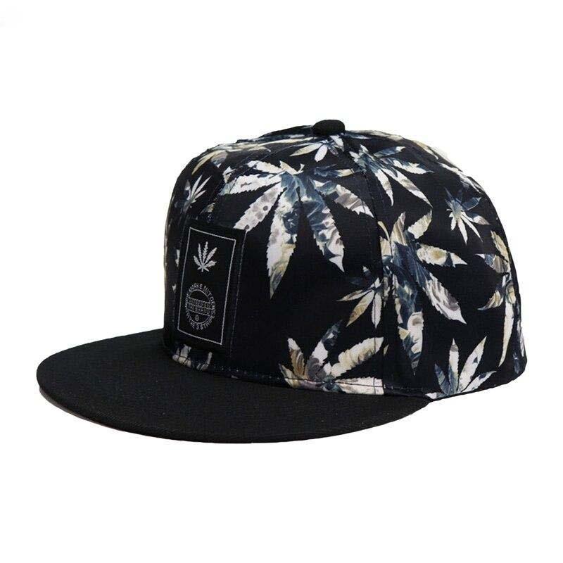 Unisex Maple Leaf Flat Brim Cap - AM APPAREL