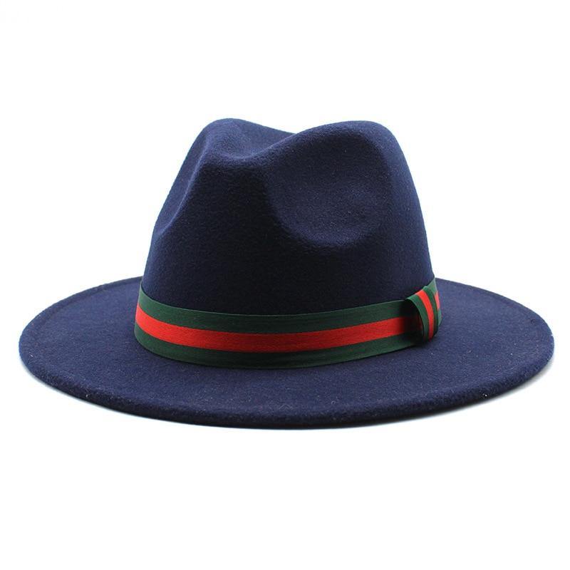 Unisex Wool Wide Brim Fedora Hats - AM APPAREL