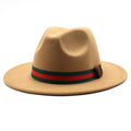 Unisex Wool Wide Brim Fedora Hats - AM APPAREL