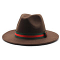 Unisex Wool Wide Brim Fedora Hats - AM APPAREL