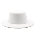 Unisex Woolen Flat Top Fedora Hat - AM APPAREL